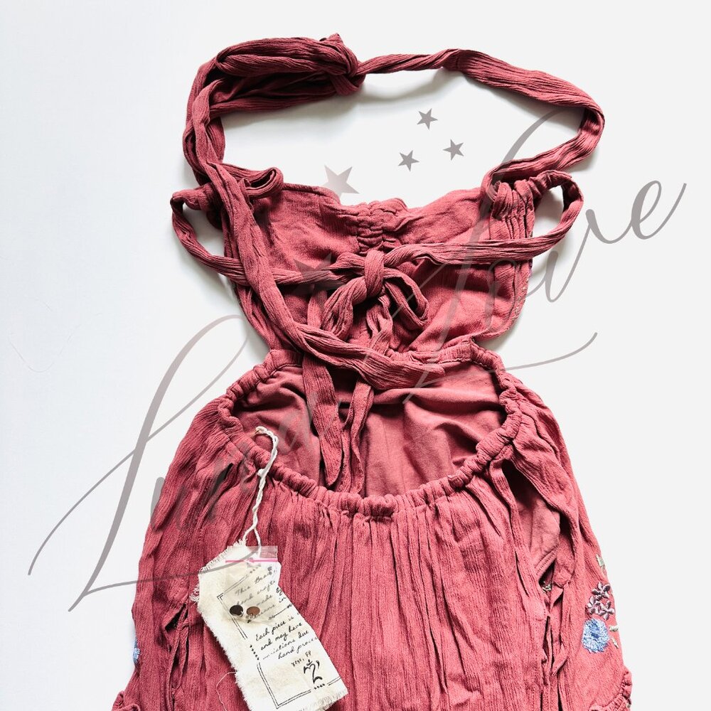 FREE PEOPLE Bali Palm Desert Embroidered Maxi Dress (size S) NWT - Picture 7 of 10